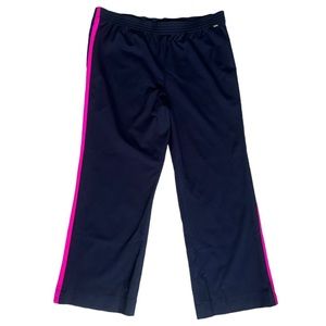 St. John Pull On Navy and Fuchsia Pants Size XL